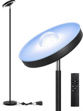 RGB Water Ripple Floor Lamp with Remote Control - Modern Home Lighting Decor